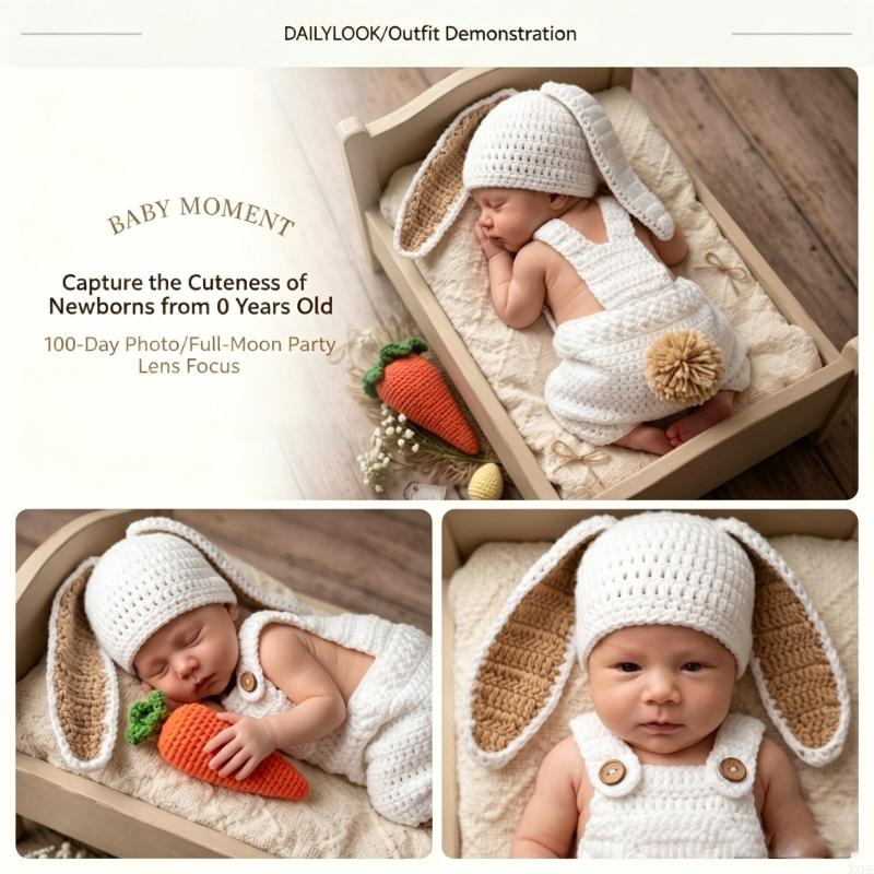 Baby Clothing Newborn - Crochet Knitted Newborn Photography Props Clothes