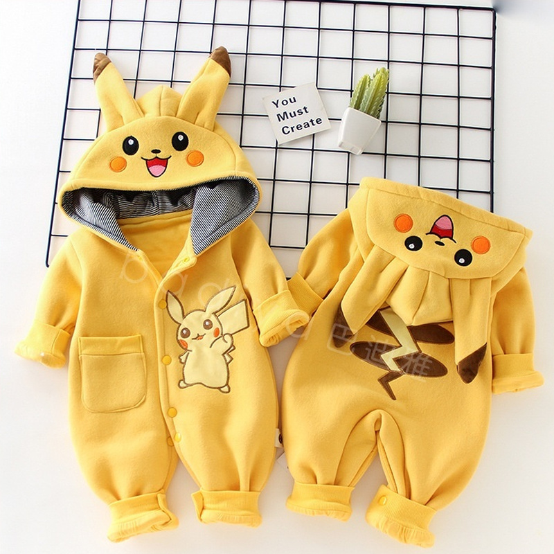 Baby Clothing Newborn - Cartoon Pocket Monsters Baby Pyjamsa Newborn