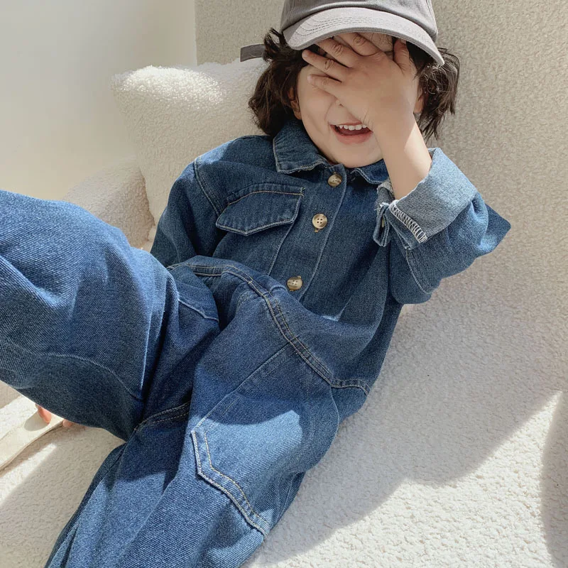 Baby Overall Denim - Children Denim Overalls Jumpsuit Kids Jeans