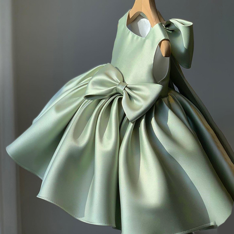 Baby Xmas Clothing - Big Bow Baby Girls Party Dress