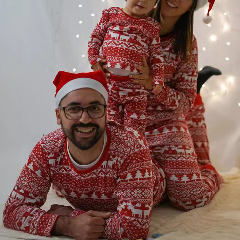 Baby Xmas Clothing - Christmas Family Pajamas Mother Father Kids