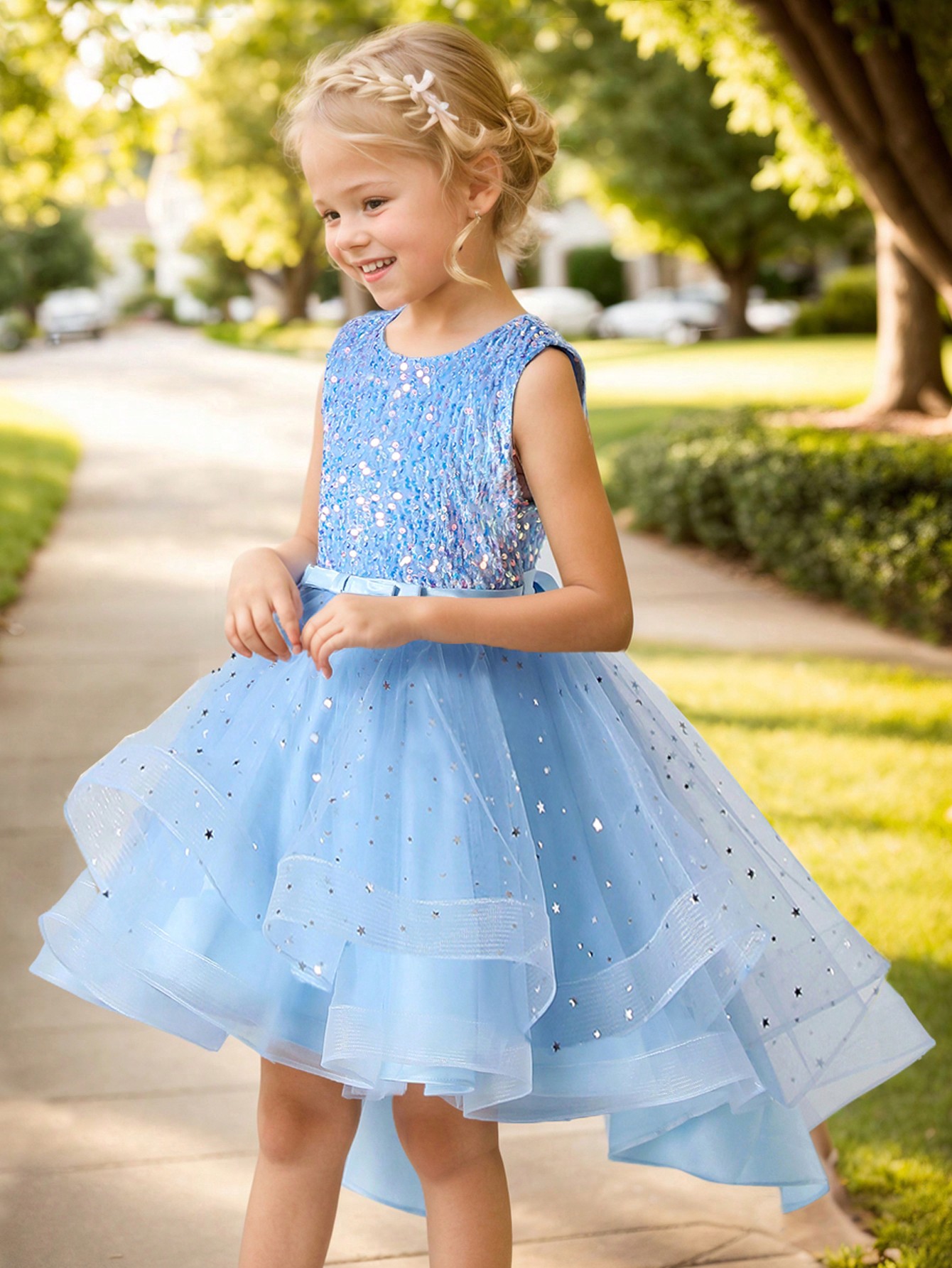 Baby Girl Princess Floral Sequ - огляд і ціна Baby Z Clothing