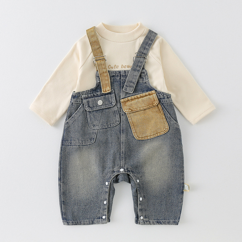 Baby Clothes Denim Overall Set - огляд і ціна Baby Overall Denim
