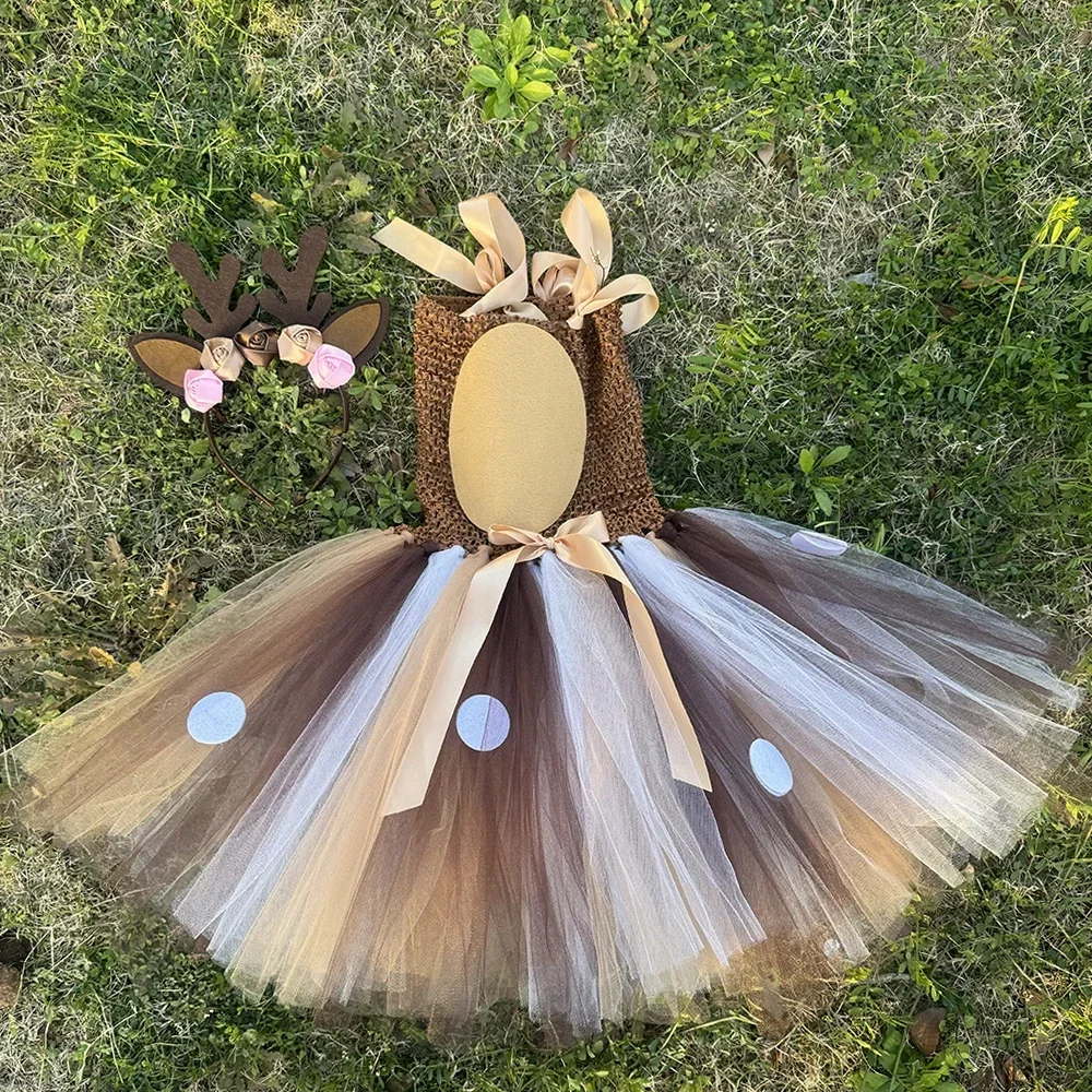 Deer Tutu Dress Girl Christmas - огляд і ціна Baby Xmas Clothing
