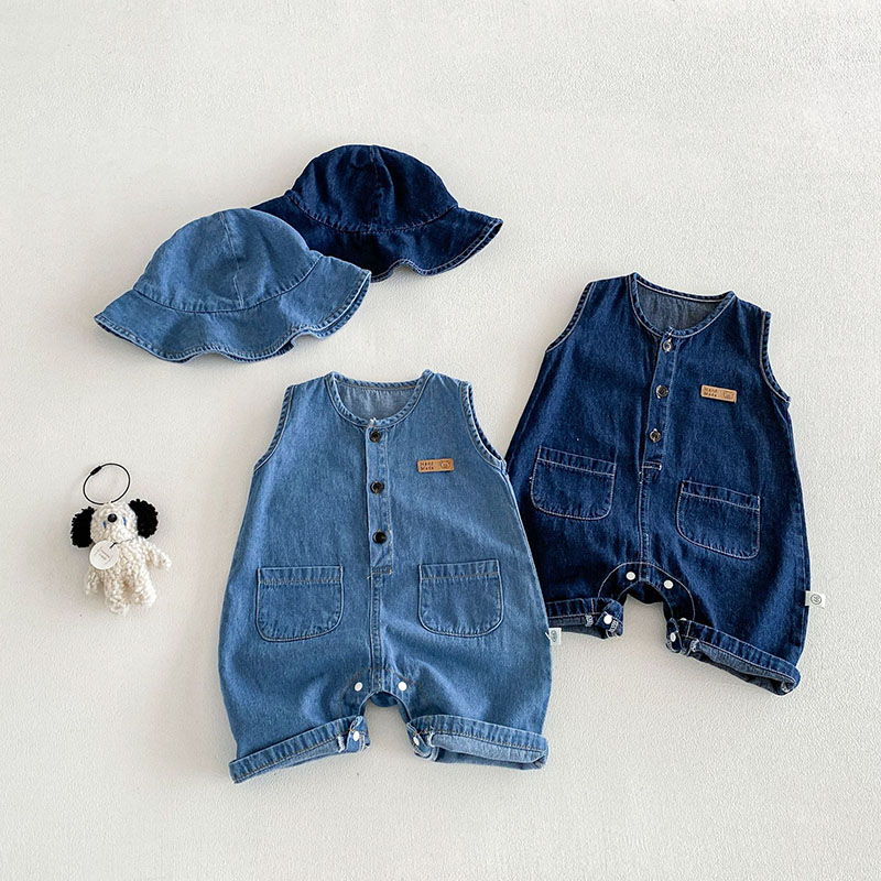 2026 Baby Summer Rompers 3-24M - огляд і ціна Baby Overall Denim
