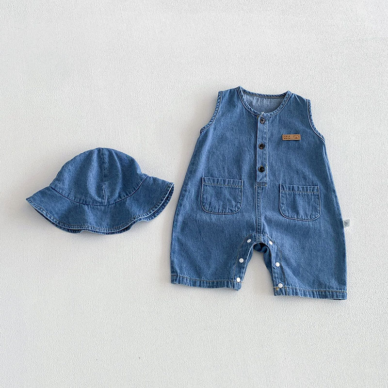 2026 Baby Summer Rompers 3-24M - огляд і ціна Baby Overall Denim