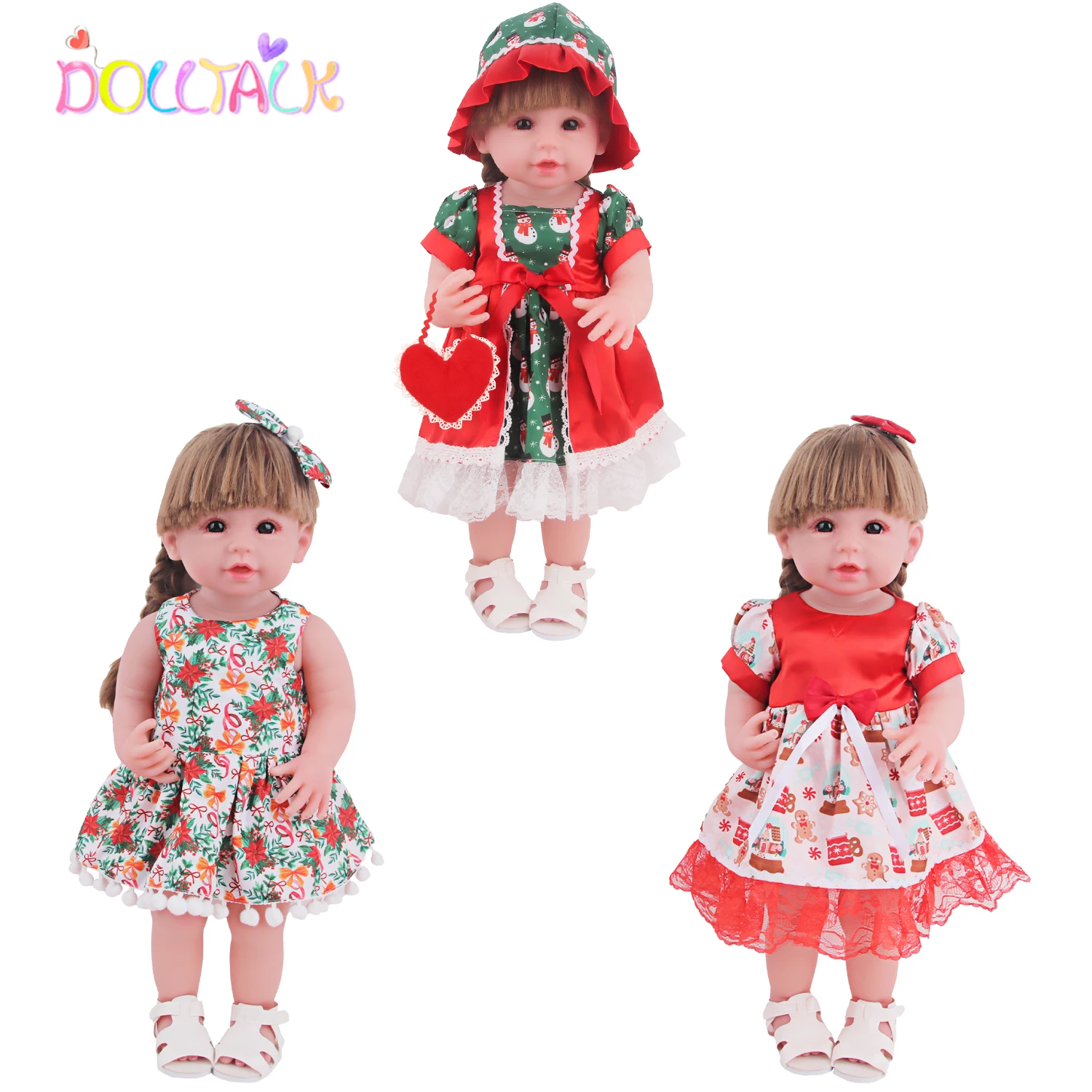 22 Inch Reborn Doll Clothes Se - огляд і ціна Baby Xmas Clothing