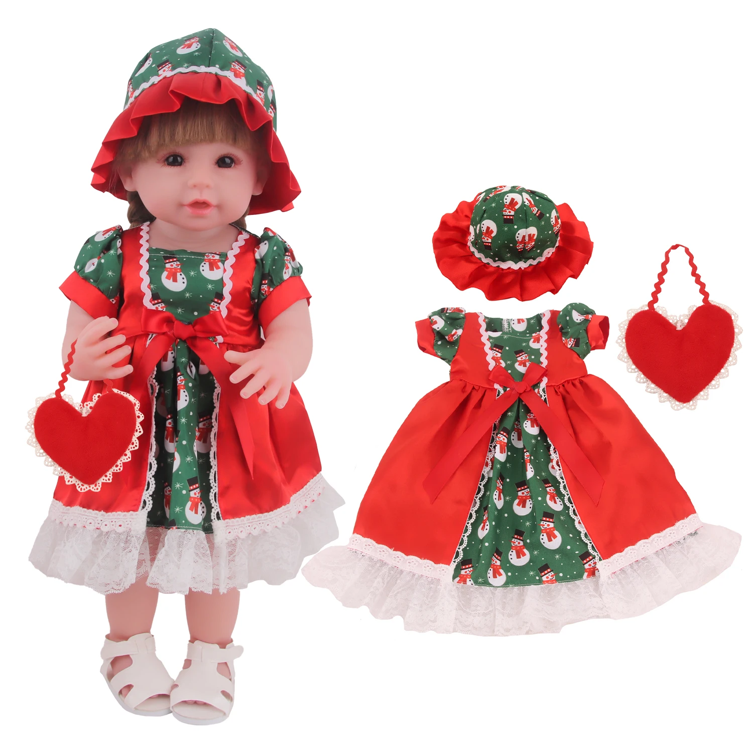 22 Inch Reborn Doll Clothes Se - огляд і ціна Baby Xmas Clothing