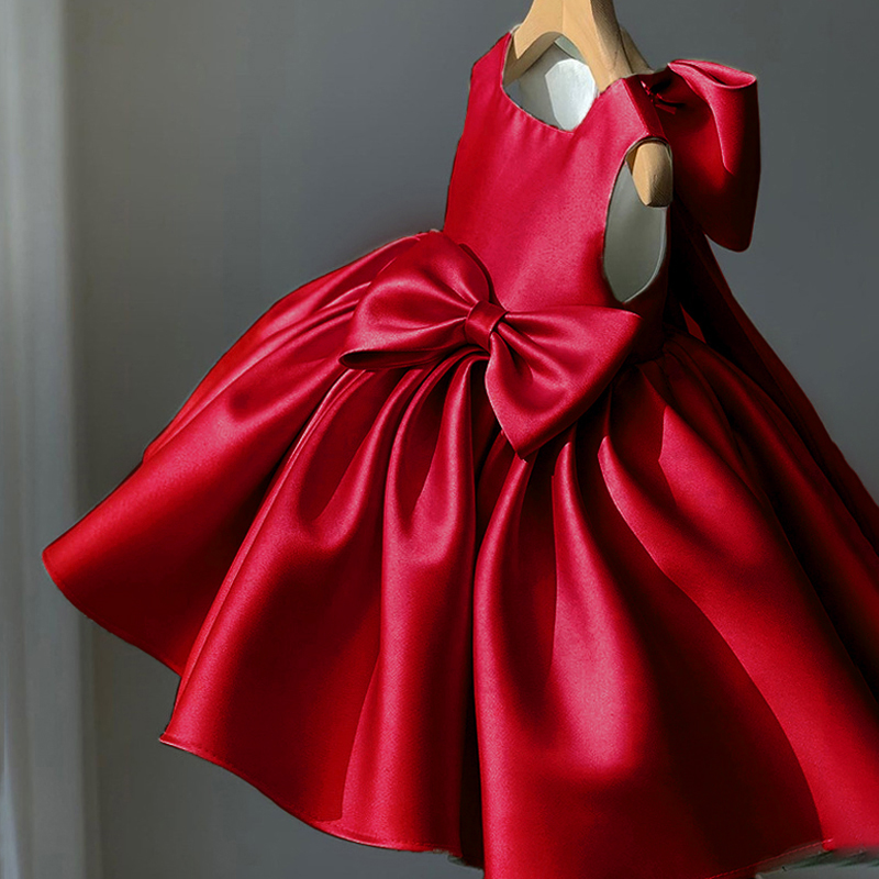 Big Bow Baby Girls Party Dress - огляд і ціна Baby Xmas Clothing