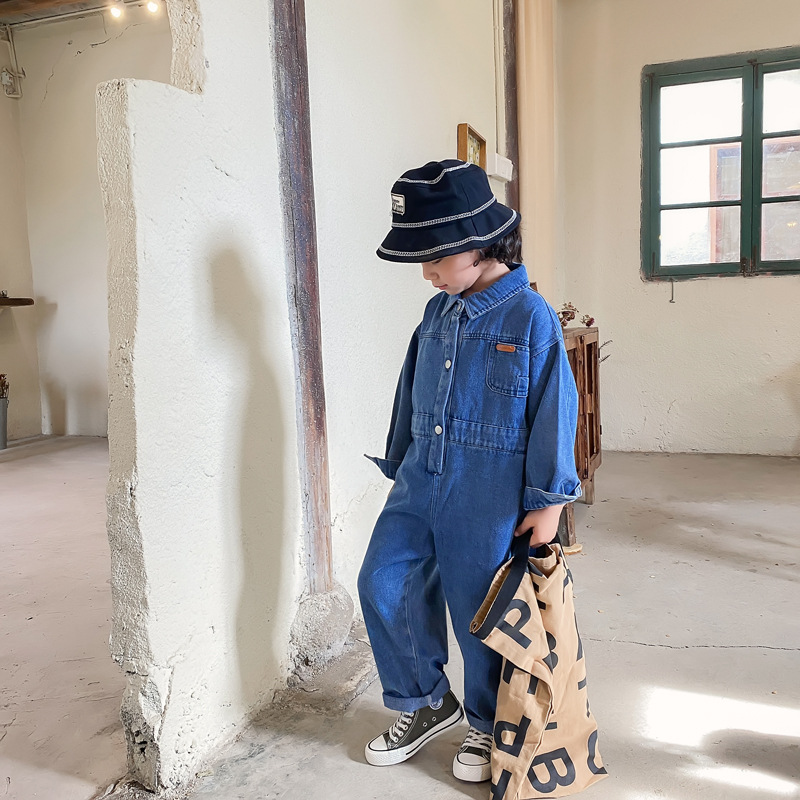 2024 Autumn Children's Denim O - огляд і ціна Baby Overall Denim