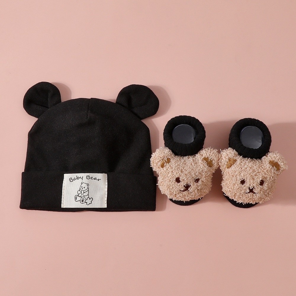 2Pcs/Set Cute Cotton Baby Hat  - огляд і ціна Baby Mittens Scratch