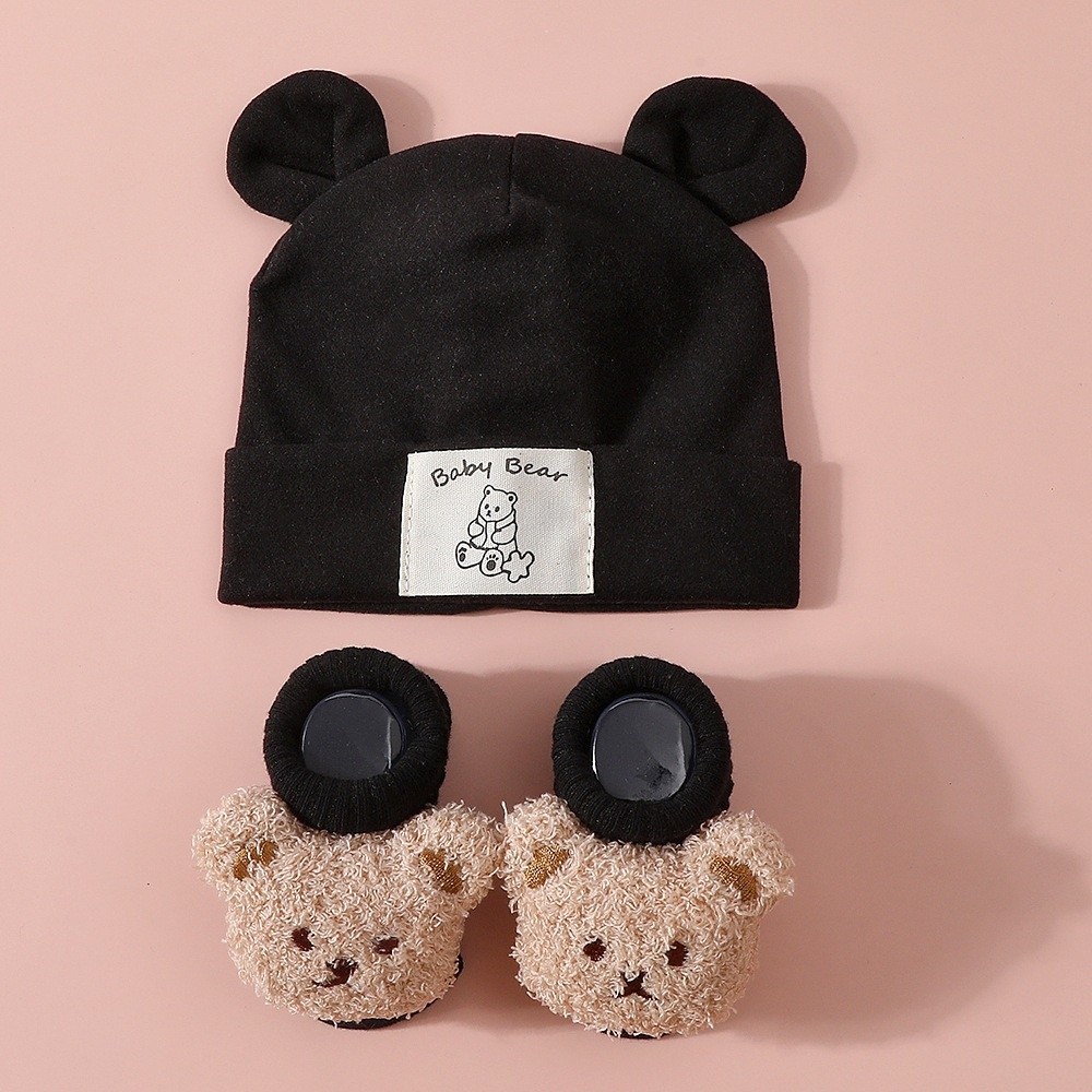 2Pcs/Set Cute Cotton Baby Hat  - огляд і ціна Baby Mittens Scratch
