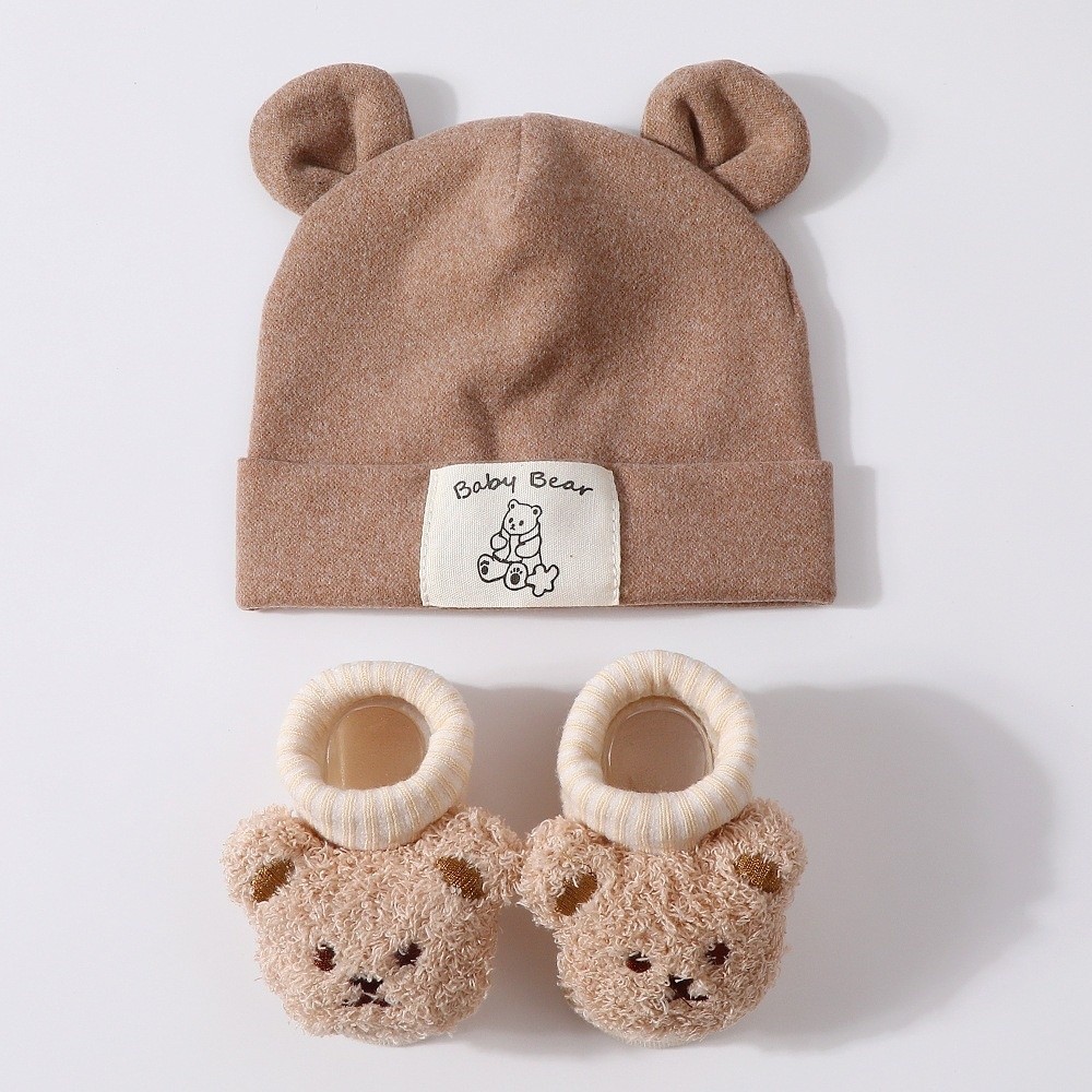 2Pcs/Set Cute Cotton Baby Hat  - огляд і ціна Baby Mittens Scratch