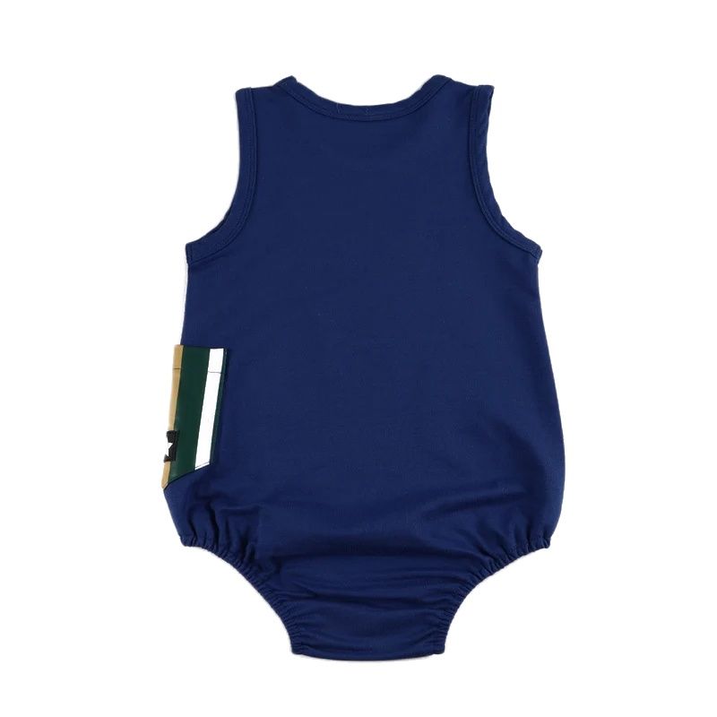 AA-Baby Romper Blue Knitted De - огляд і ціна Baby Overall Denim