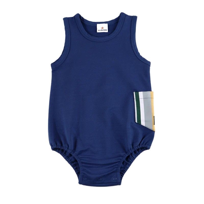 AA-Baby Romper Blue Knitted De - огляд і ціна Baby Overall Denim