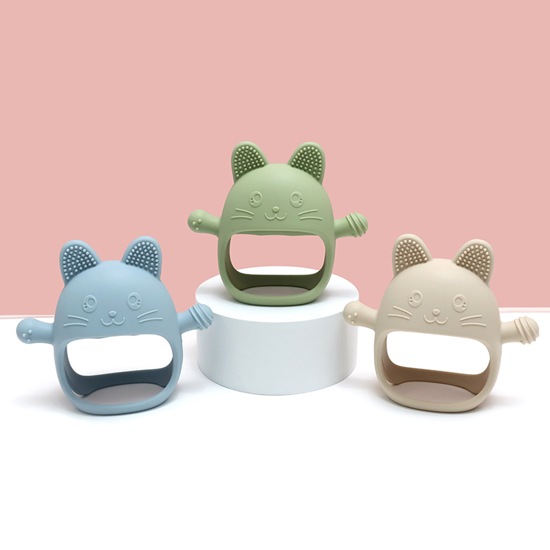Baby Silicone Teether Gloves P - огляд і ціна Baby Mittens Scratch