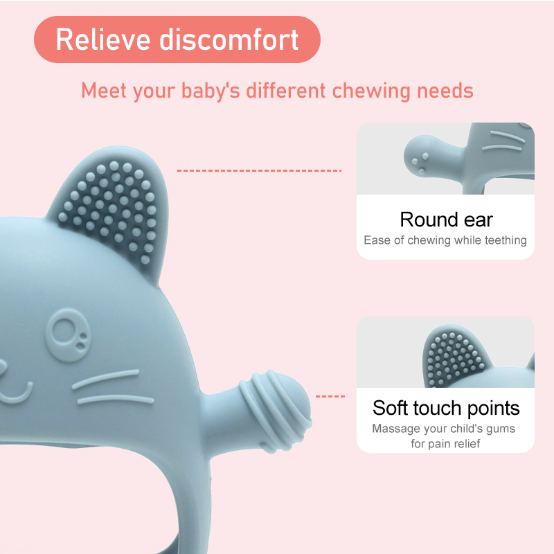 Baby Silicone Teether Gloves P - огляд і ціна Baby Mittens Scratch